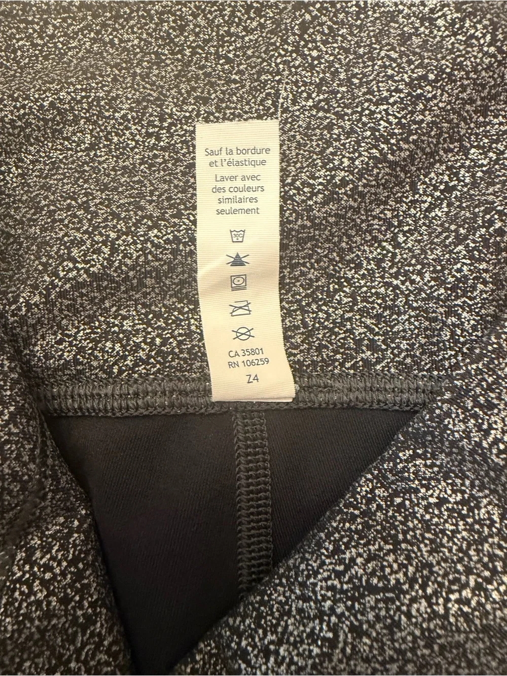 Lululemon Shimmer Black Active Leggings